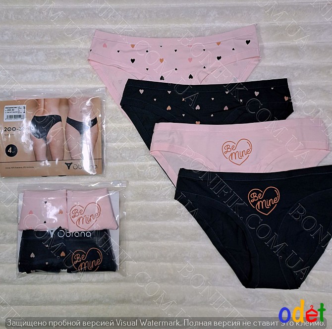 Комплект бавовняних жіночих трусиків ТМ "Obrana" (4 шт./уп.) (арт. 200-30/9) Кривой Рог - изображение 1