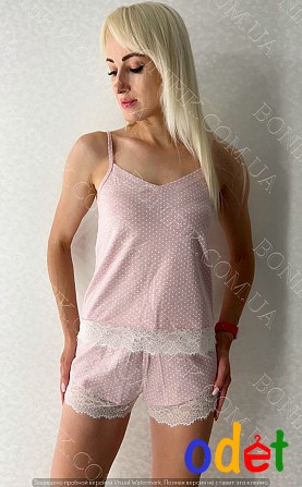 Жіночий комплект піжами (шорти+майка) із колекції "Peachy Pearl" (арт. LPМ 4071/06/01) Кривой Рог - изображение 1