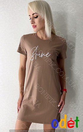 Жіноча туніка-сорочка з коротким рукавом "Shine" (16350) (арт. 1761) Кривой Рог - изображение 1