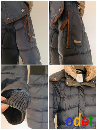 Esprit пуховик куртка жіноча курточка пухан синій зимова тепла зимова осіння пухова пух з капюшоном Киев - изображение 1