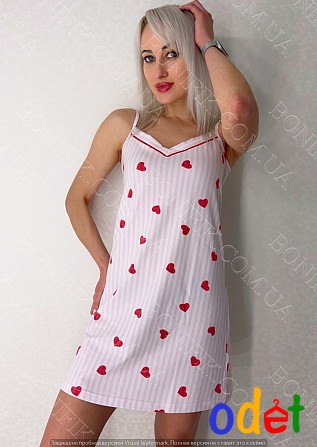 Жіноча нічна сорочка на тонкій бретелі "Loveu" (арт. LDK 112/67/02) Кривой Рог - изображение 1