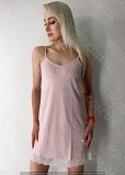 Жіноча нічна сорочка на тонкій бретелі "Peachy Pearl" (арт. LDK 112/61/01) Кривой Рог