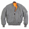 Льотна куртка MA-1 Alpha Industries (воронений метал) Львов