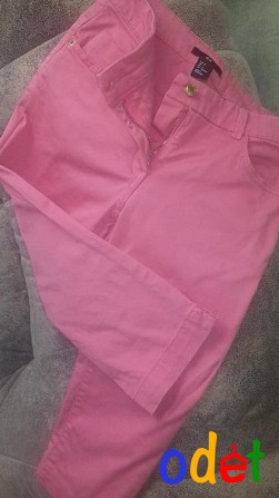 Розовые джинсы /капри/ от h&m Кременчуг - изображение 1
