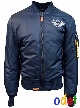 Бомбер Top Gun Official MA-1 "WINGS" bomber jacket with patches (синій) Ровно - изображение 1