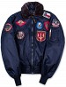Top Gun Official B-15 Flight Bomber Jacket with Patches (синій) Луцк