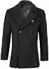 Пальто бушлат Top Gun Men's Wool Military Issue Double Breasted Coat (чорне) Киев