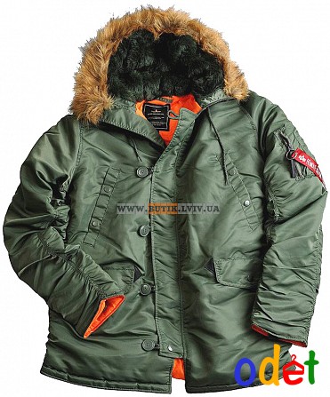 Куртка аляска N-3B Slim Fit Parka Alpha Industries (оливкова) Кривой Рог - изображение 1