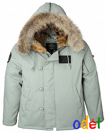 Пухова куртка аляска N-2B Elevon Alpha Industries (alaska green) Одесса - изображение 1