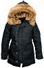 Зимова жіноча куртка аляска Altitude W Parka Alpha Industries (чорна) Киев