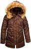 Зимова жіноча куртка аляска N-3B W Parka Alpha Industries (Cocoa) Ивано-Франковск