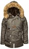 Зимова жіноча куртка аляска N-3B W Parka Alpha Industries (Replica Grey) Ивано-Франковск