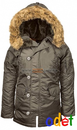 Зимова жіноча куртка аляска N-3B W Parka Alpha Industries (Replica Grey) Ивано-Франковск - изображение 1