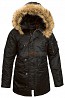 Зимова жіноча куртка аляска N-3B W Parka Alpha Industries (чорна) Львов