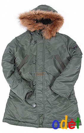 Зимова жіноча куртка аляска Darla Alpha Industries (оливкова) Луцк - изображение 1