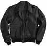 Шкіряна льотна куртка A-2 Goatskin Leather Jacket Alpha Industries (чорна) Ивано-Франковск