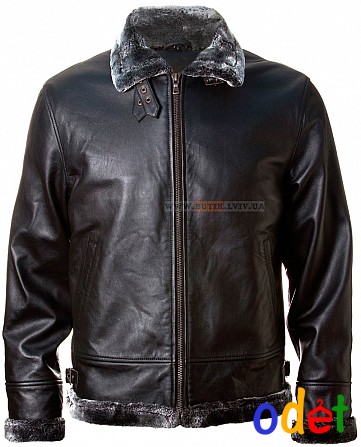 Шкіряна куртка Top Gun Leather Jacket with Bonded Fur Ровно - изображение 1