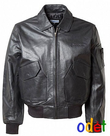 Шкіряна куртка Boeing CWU 45/P Leather Bomber Jacket (чорна) Ивано-Франковск - изображение 1