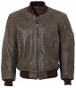 Шкіряна куртка Boeing MA-1 Leather Flight Jacket (коричнева) Киев