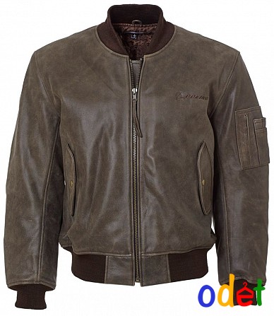 Шкіряна куртка Boeing MA-1 Leather Flight Jacket (коричнева) Киев - изображение 1