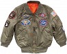 Boys MA-1 Jacket with Patches Alpha Industries (оливкова) Луцк