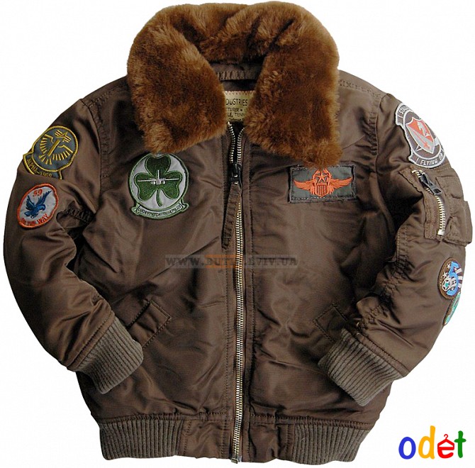 Дитяча куртка Boys Maverick Jacket Alpha Industries (Cocoa) Ивано-Франковск - изображение 1