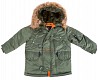 Дитяча куртка аляска Youth N-3B Parka (оливкова) Житомир