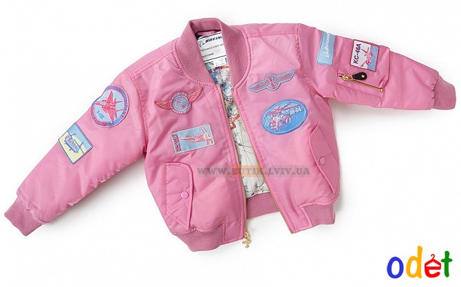 Дитяча льотна куртка Boeing Pink Nylon Flight Jacket Львов - изображение 1