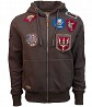 Реглан Top Gun Men's zip up hoodie with patches (коричневий) Полтава