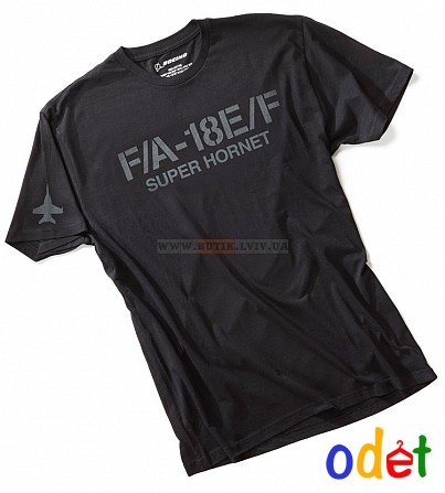 Футболка Boeing F/A-18E/F Super Hornet Stencil T-shirt Запорожье - изображение 1