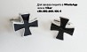 Запонки крест тамплиеров тезе запонки крестик с черной эмалью Киев