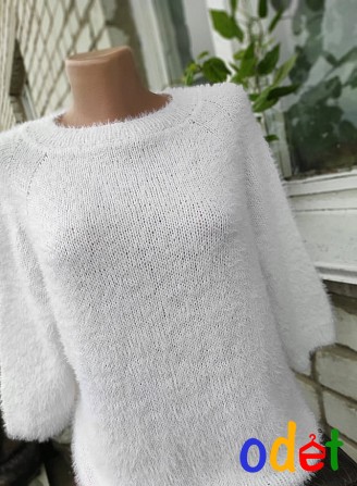 Белый свитер-реглан "нежность" Кременчуг - изображение 1
