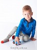 Сірі колготки для хлопчиків з малюнком "футбольний м'ячик" (арт. D 020-2) Кривой Рог